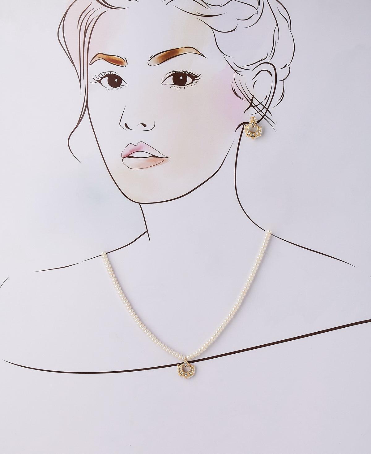 Traditional Real Pearl Necklace Set - Chandrani Pearls