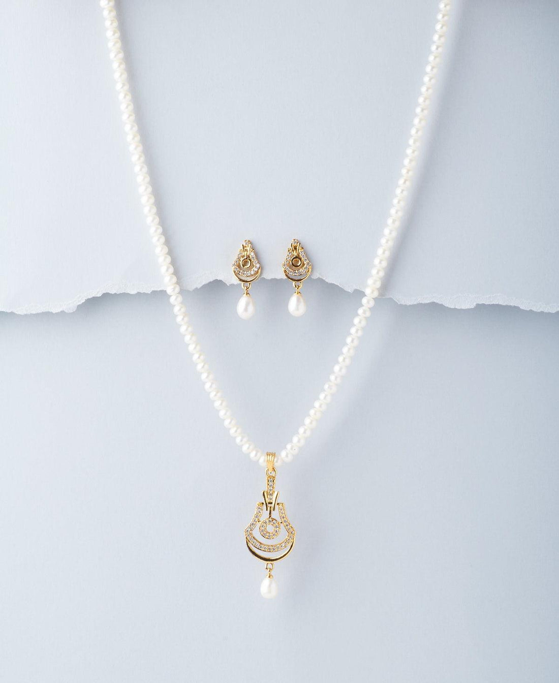 Traditional Real Pearl Necklace Set - Chandrani Pearls