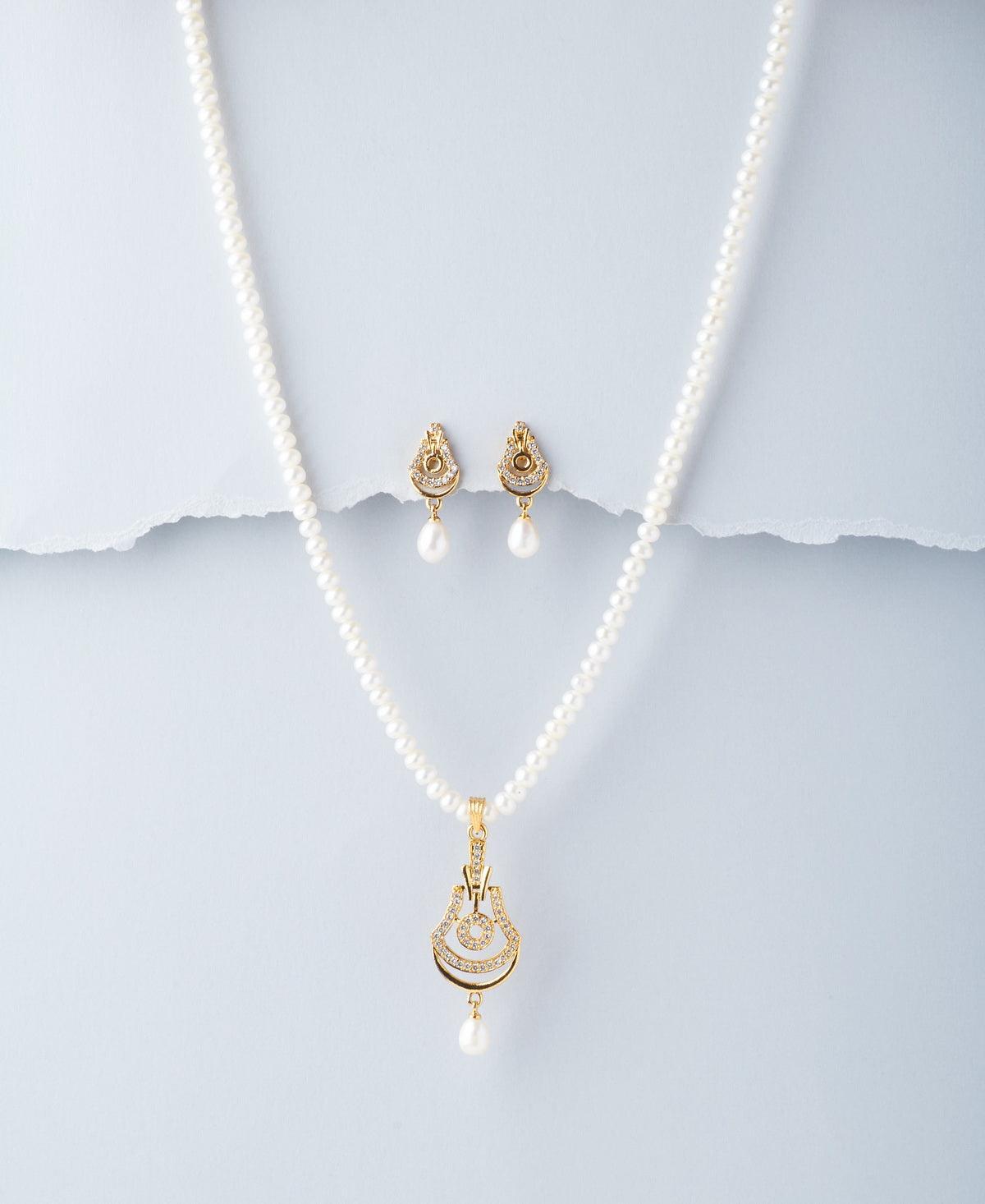 Traditional Real Pearl Necklace Set - Chandrani Pearls
