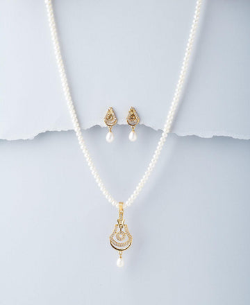Traditional Real Pearl Necklace Set - Chandrani Pearls