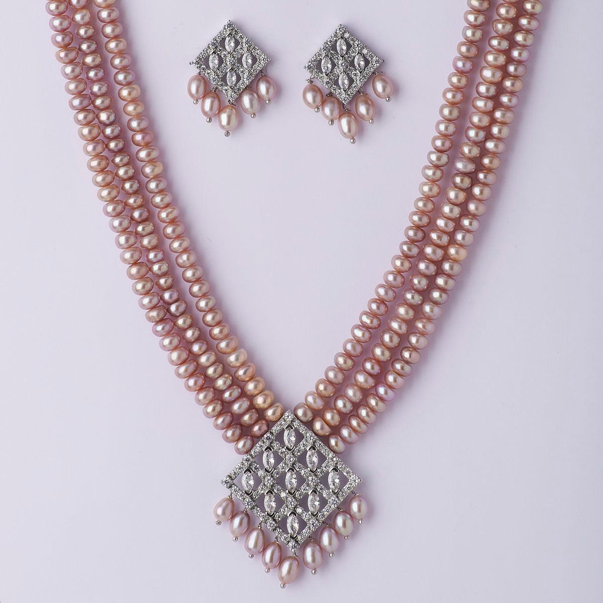 Traditional Real Pearl Necklace Set - Chandrani Pearls
