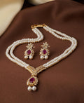Traditional Real Pearl Necklace Set - Chandrani Pearls