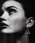 Traditional Stone Studded Pearl Earring - Chandrani Pearls