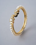 Traditional White Pearl Bangle - Chandrani Pearls