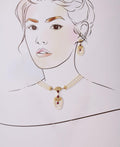 Traditional White Pearl Necklcae Set - Chandrani Pearls