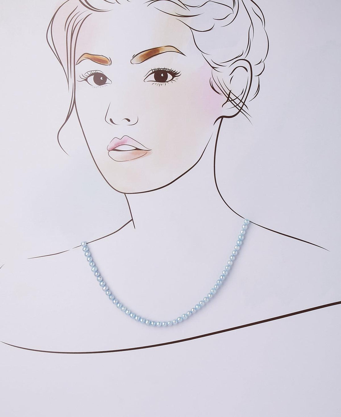 Trendy 1 line Pearl Necklace - Chandrani Pearls