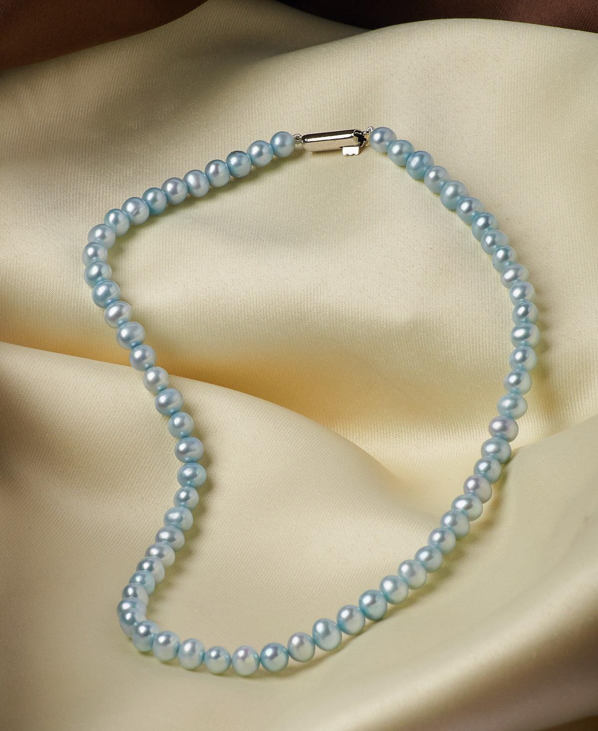 Trendy 1 line Pearl Necklace - Chandrani Pearls
