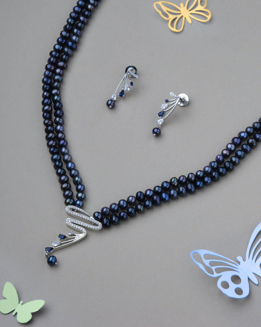 Trendy Beautiful Pearl Necklace Set - Chandrani Pearls