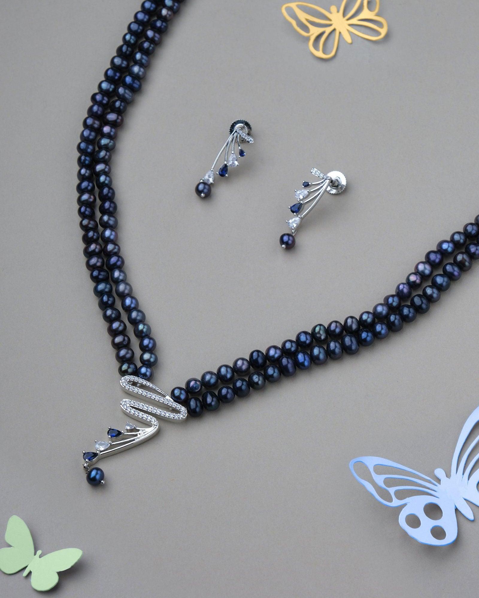 Trendy Beautiful Pearl Necklace Set - Chandrani Pearls