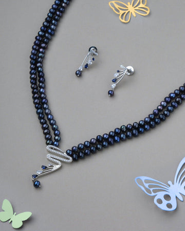Trendy Beautiful Pearl Necklace Set - Chandrani Pearls