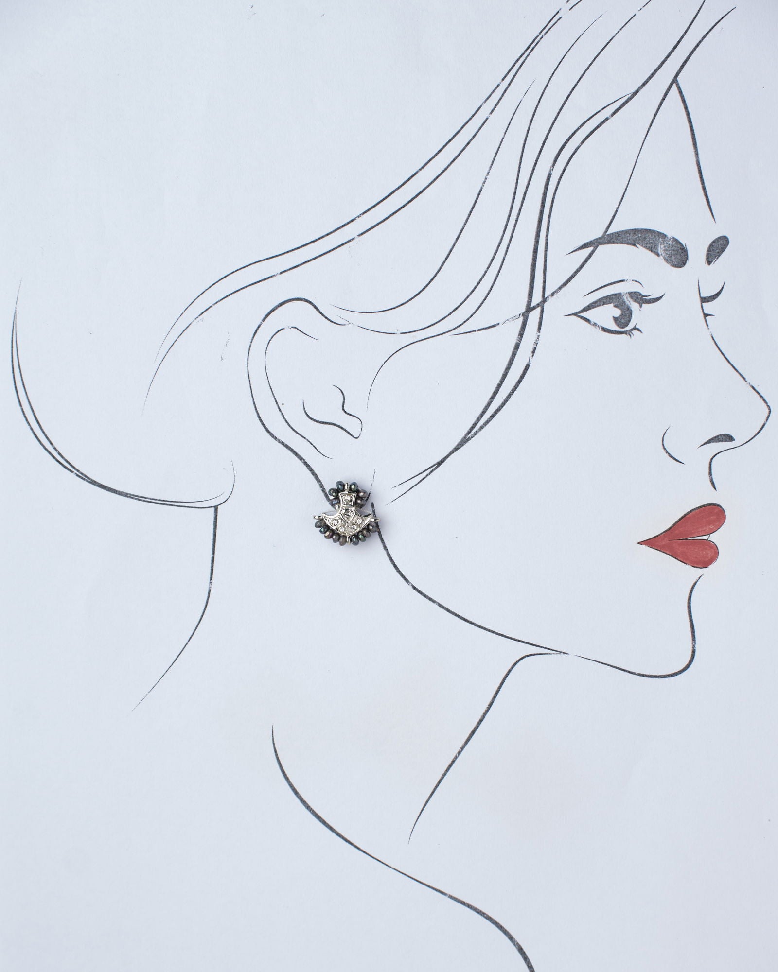 Trendy Black Pearl Earring - Chandrani Pearls