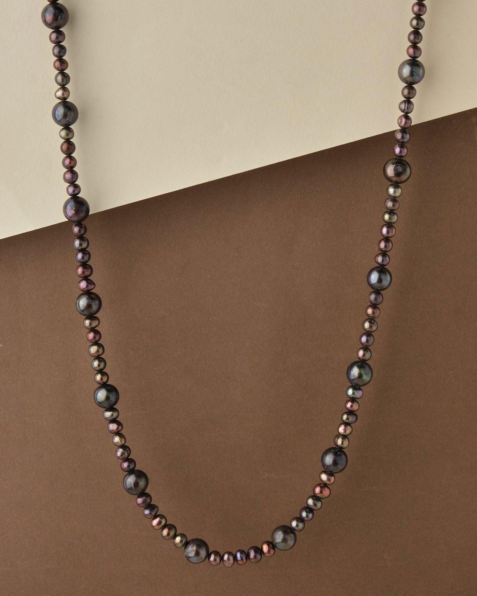 Trendy Black Pearl Necklace - Chandrani Pearls