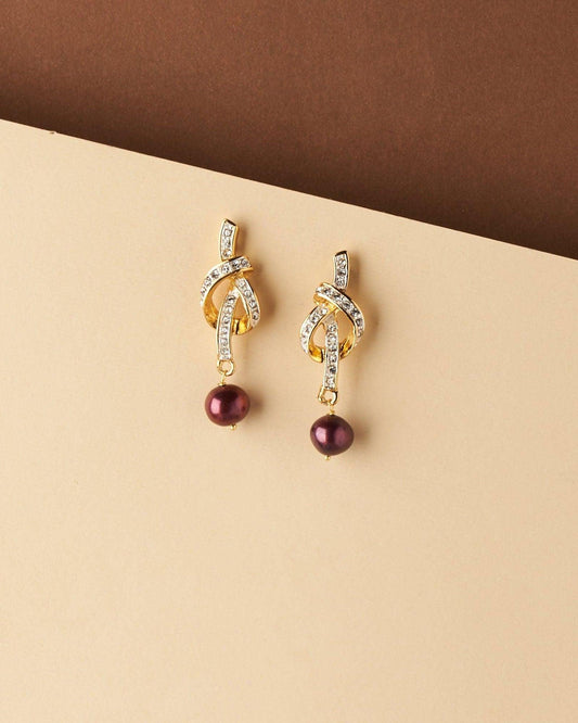 Trendy & Elegant Metallic Earring - Chandrani Pearls