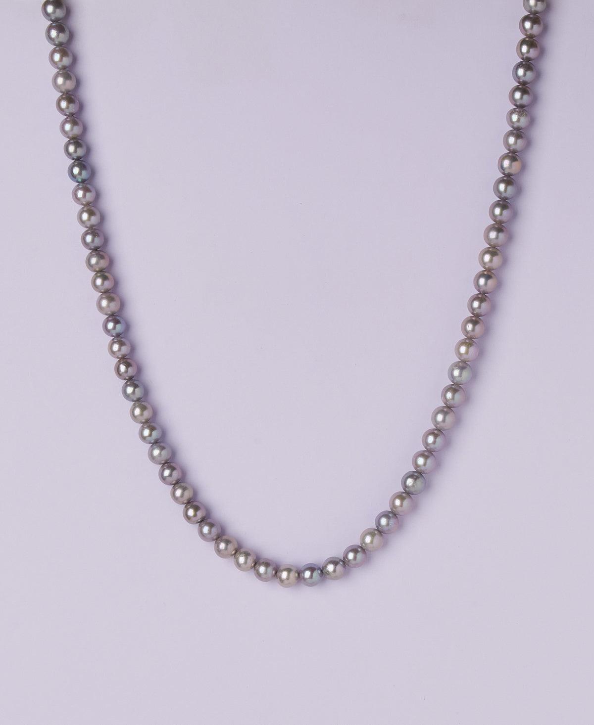 Trendy Grey Pearl Necklace - Chandrani Pearls