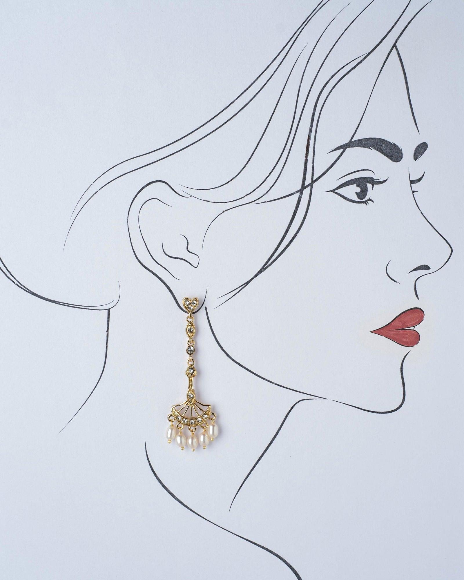 Trendy Hang Pearl Jhumka - Chandrani Pearls