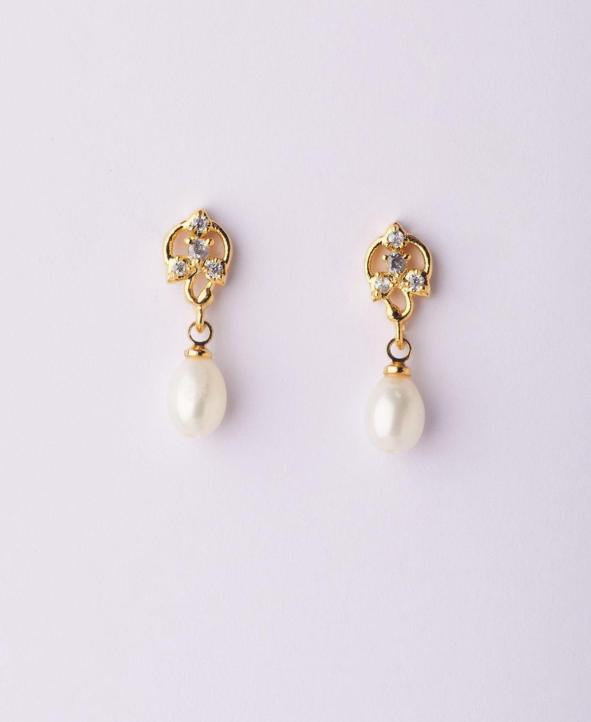 Trendy Hanging Pearl Earring - Chandrani Pearls