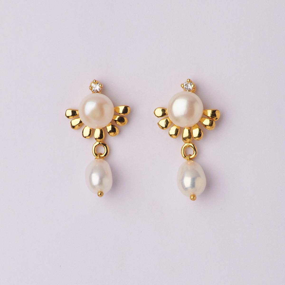 Trendy Hanging Pearl Earring - Chandrani Pearls