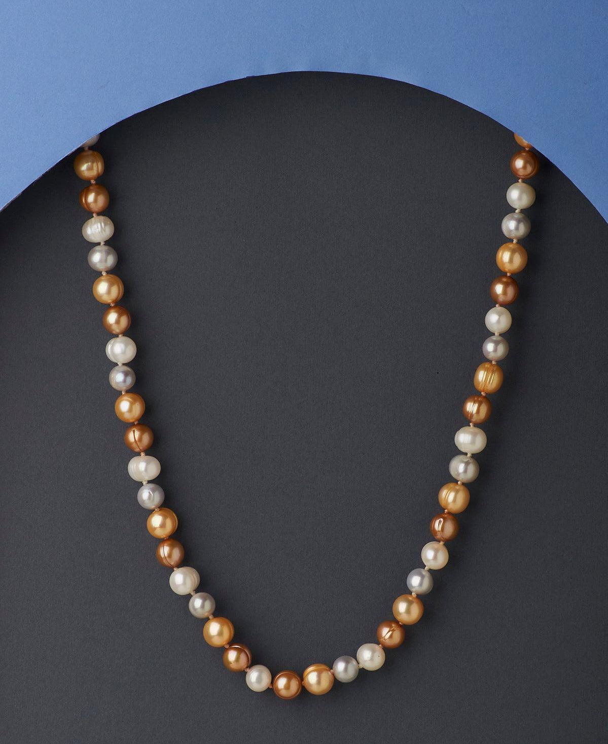 Trendy Multi color Pearl Necklace - Chandrani Pearls