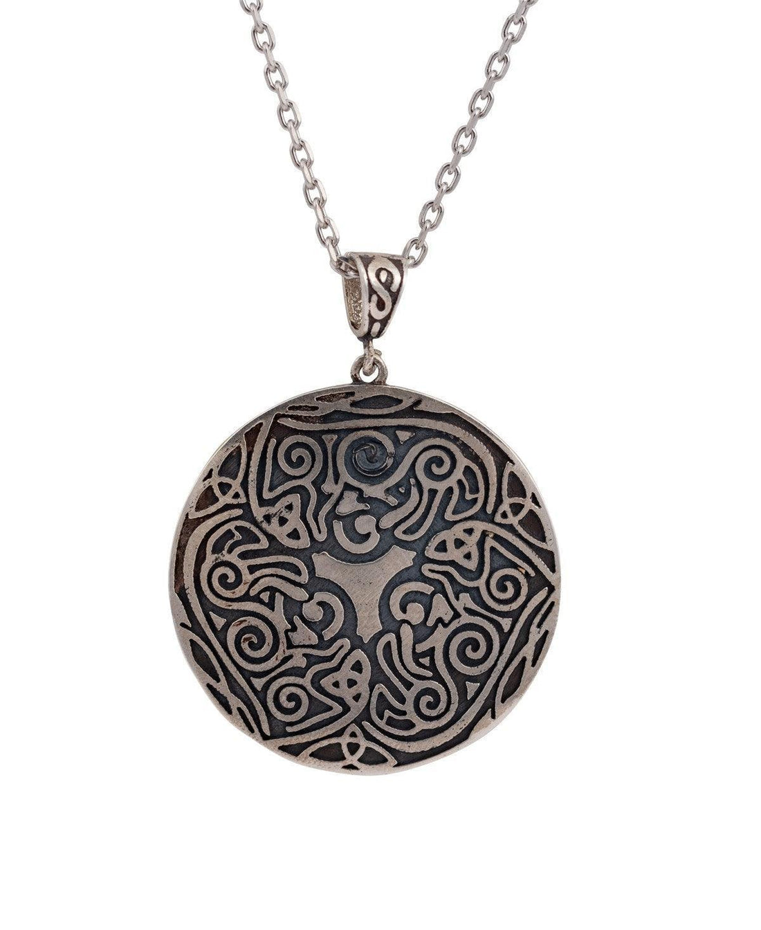 Trendy Oxidized Silver Pendant - Chandrani Pearls