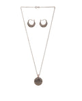 Trendy Oxidized Silver Pendant Set - Chandrani Pearls