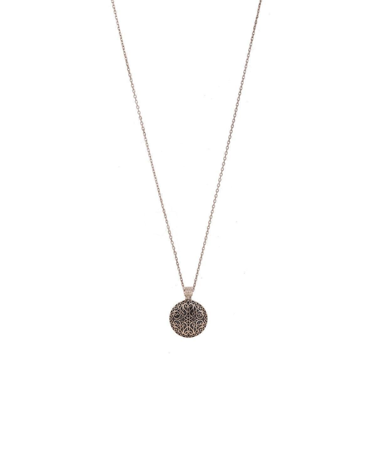 Trendy Oxidized Silver Pendant Set - Chandrani Pearls