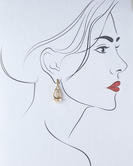 Trendy Pearl Earring - Chandrani Pearls