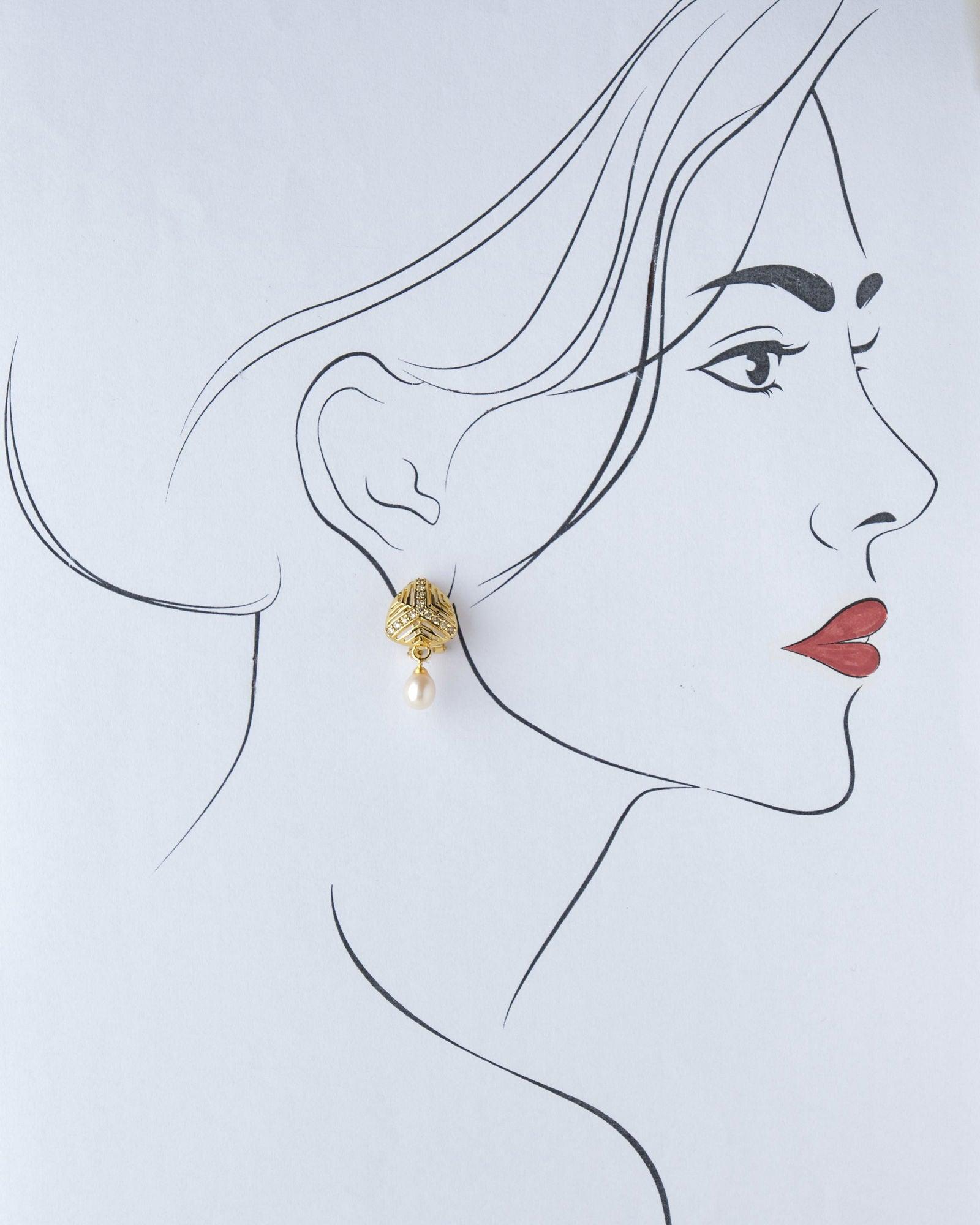 Trendy Pearl Earring - Chandrani Pearls