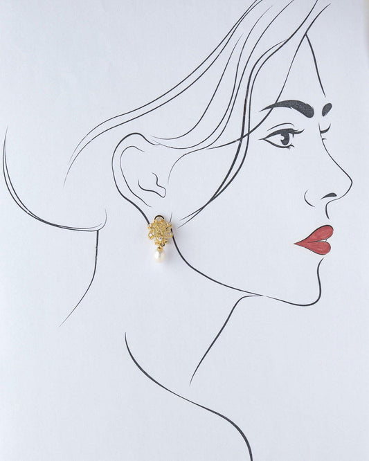 Trendy Pearl Earring - Chandrani Pearls