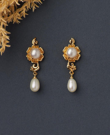 Trendy Pearl Hang Earring - Chandrani Pearls