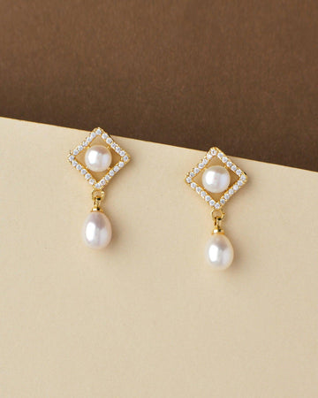 Trendy Pearl Hang Earring - Chandrani Pearls