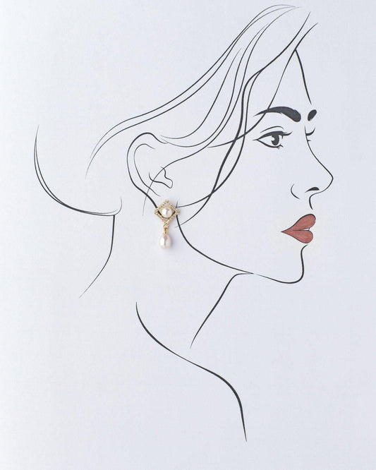 Trendy Pearl Hang Earring - Chandrani Pearls