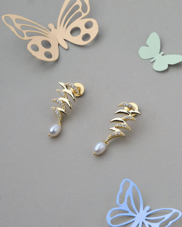 Trendy Pearl Hang Earring - Chandrani Pearls