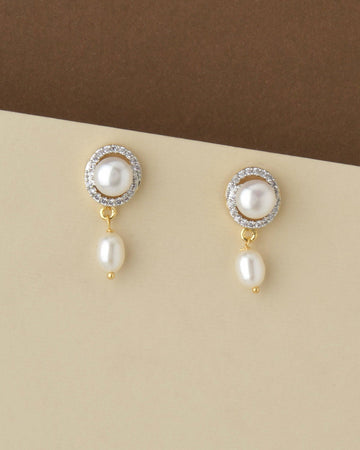 Trendy Pearl Hang Earring - Chandrani Pearls