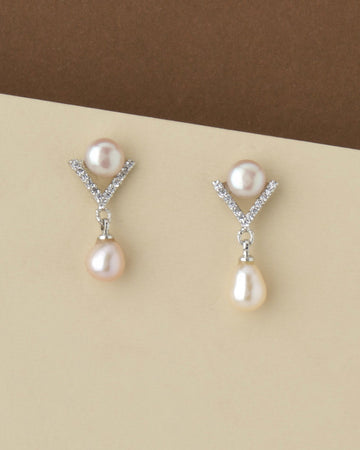 Trendy Pearl Hang Earring - Chandrani Pearls