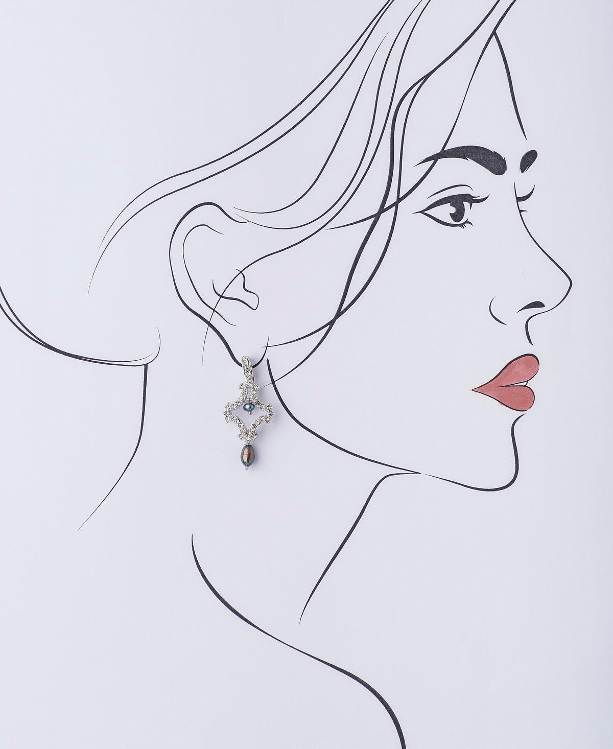 Trendy Pearl Hanging Earring - Chandrani Pearls