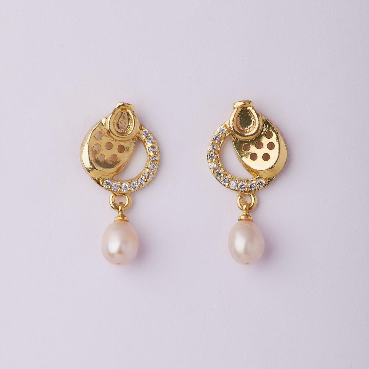 Trendy Pearl Hanging Earring - Chandrani Pearls