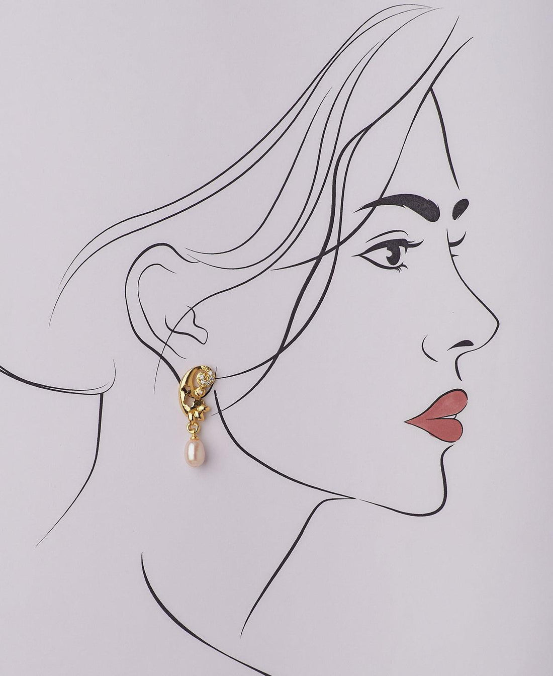 Trendy Pearl Hanging Earring - Chandrani Pearls