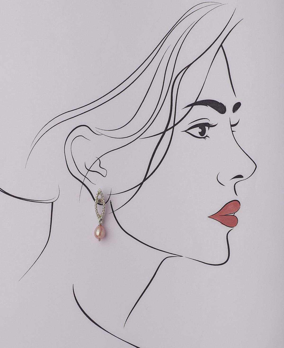 Trendy Pearl Hanging Earring - Chandrani Pearls