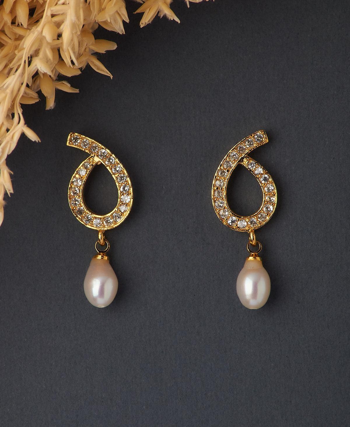 Trendy Pearl Hanging Earring - Chandrani Pearls