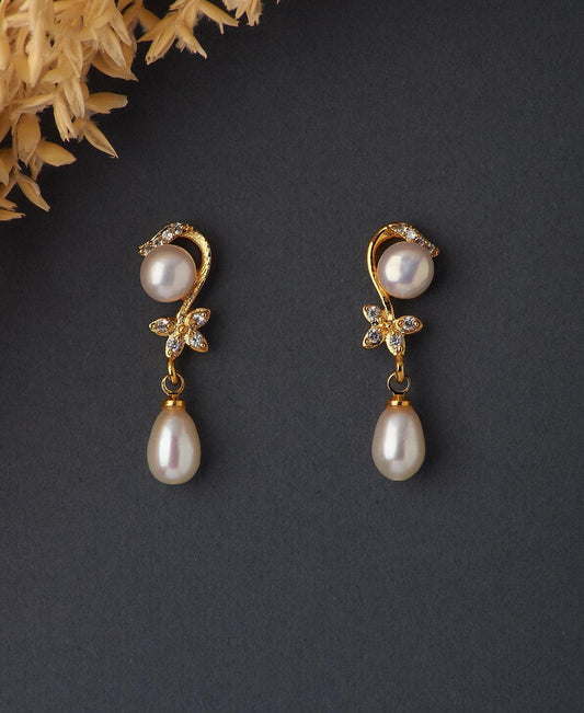 Trendy Pearl Hanging Earring - Chandrani Pearls