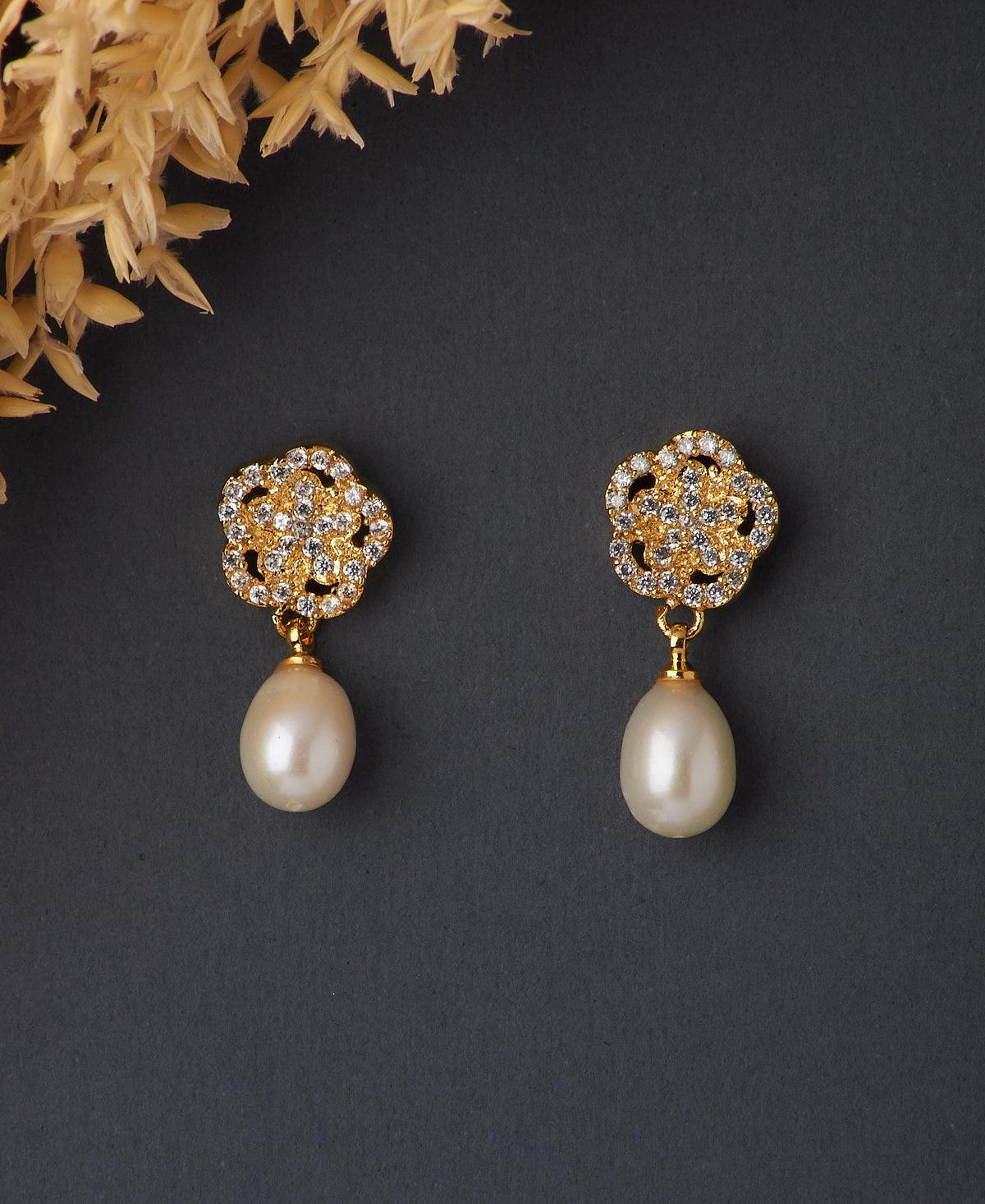 Trendy Pearl Hanging Earring - Chandrani Pearls