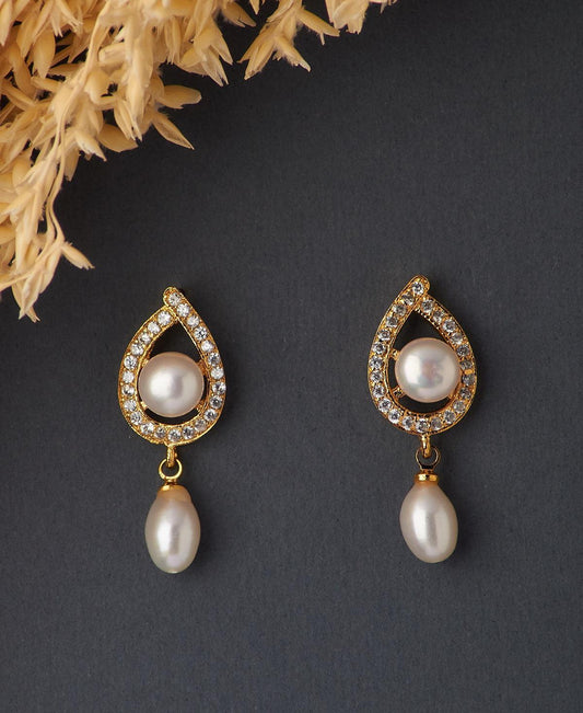 Trendy Pearl Hanging Earring - Chandrani Pearls