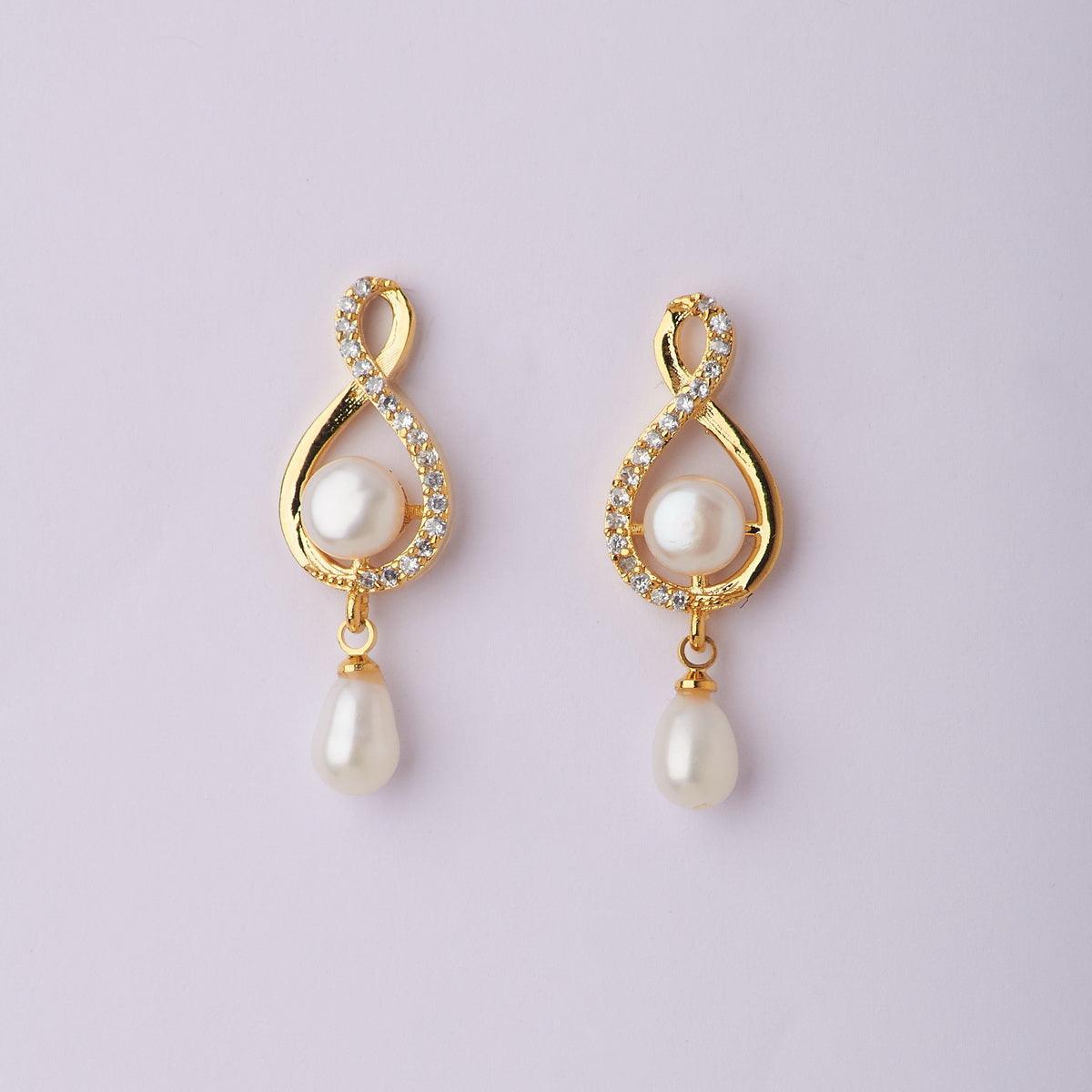 Trendy Pearl Hanging Earring - Chandrani Pearls