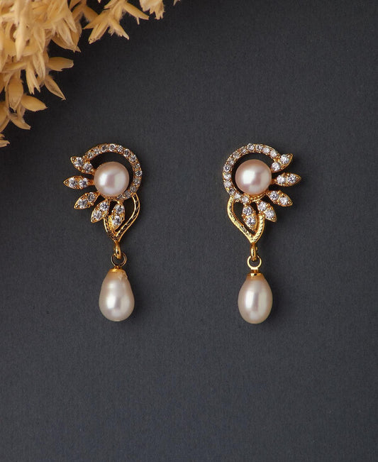 Trendy Pearl Hanging Earring - Chandrani Pearls