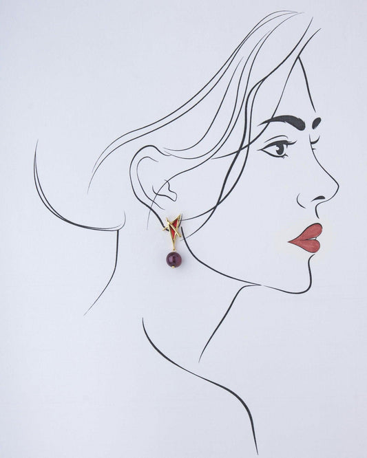 Trendy Pearl Hanging Earring - Chandrani Pearls