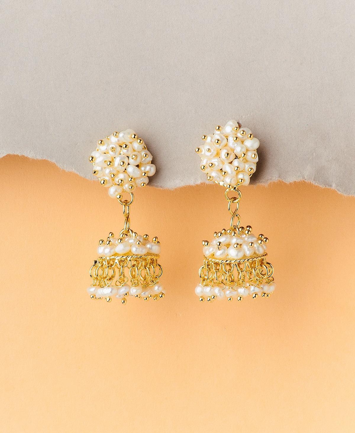 Trendy Pearl Hanging Earrings - Chandrani Pearls