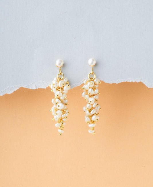 Trendy Pearl Hanging Earrings - Chandrani Pearls