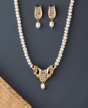 Trendy Pearl Necklace Set - Chandrani Pearls