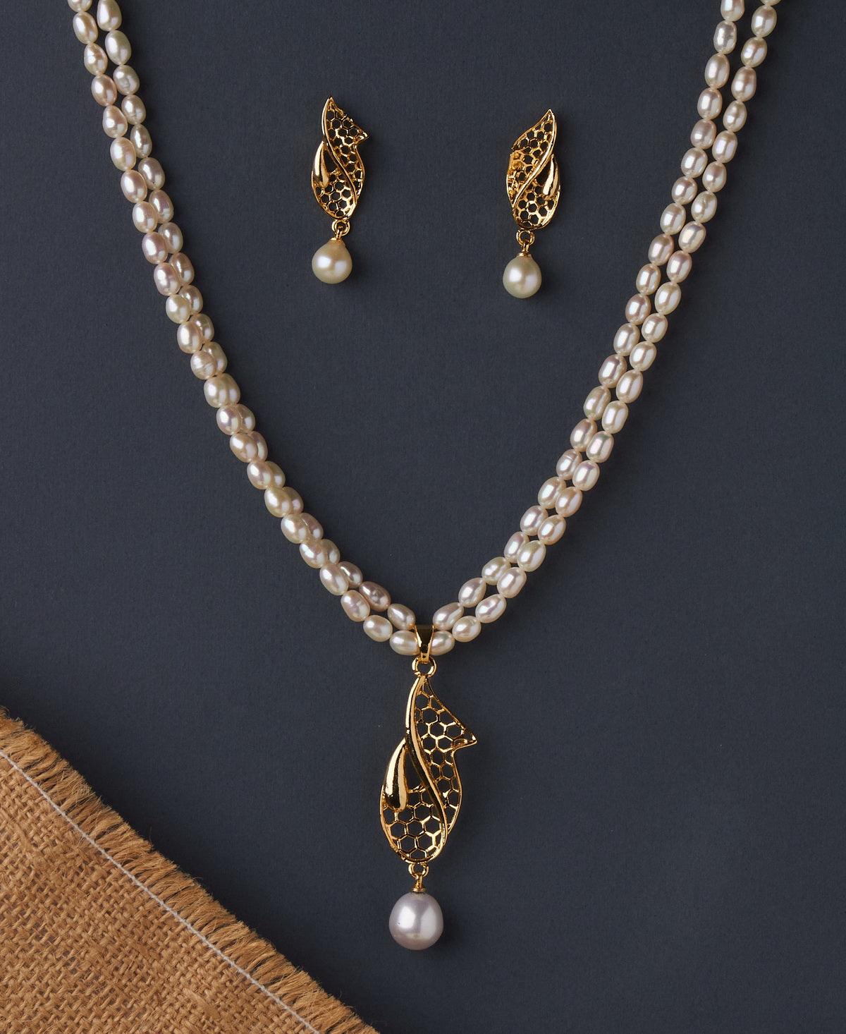 Trendy Pearl Necklace Set - Chandrani Pearls