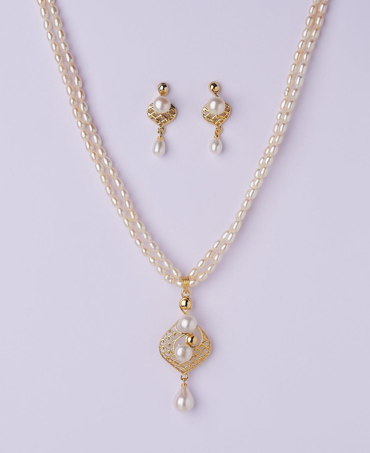 Trendy Pearl Necklace Set - Chandrani Pearls